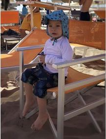 img 1 attached to Summer Essential: UPF 50+ Adjustable Sun Hat With Wide Brim For Baby Boys And Girls