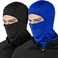 stay warm and protected in the cold with athlio thermal winter balaclava face mask - 2 pack, fleece lined, uv protection, and lightweight! logo