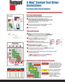 img 1 attached to 🧪 FleetGuard Coolant Testing Kit Strips - 3-in-1 CC2602B