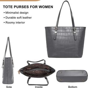 img 3 attached to Montana Handbags Designer Shoulder Crocodile Women's Handbags & Wallets at Hobo Bags