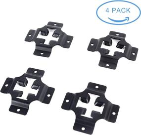 img 4 attached to 🔗 MAIKER 4 E-Track Tie Down Mini Trailer Plates in Heavy-Duty Black Steel with Horizontal & Vertical Slots - Ideal for E-Track Ratchet/Cam Straps, Trucks, Vans, Trailers, Boats, and Pickups