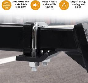 img 1 attached to Tightener Anti Rattling Stabilizer Rust Free Hitch Mounted Exterior Accessories