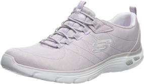 img 4 attached to Skechers Empire Spotted Charcoal Trainers Women's Shoes via Athletic