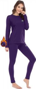 img 4 attached to Warm Up This Winter With MEETWEE Thermal Underwear Set For Women - Ski Cold Weather Gear With Fleece Lined Top & Bottom Base Layer