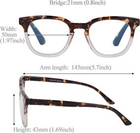 img 2 attached to EYEGUARD Blue Light Blocking Reading Glasses For Women Men Spring Hinge Readers