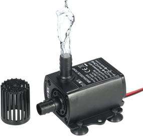 img 4 attached to High Efficiency Mini 12V Submersible Water Pump for Aquariums - Quiet and Powerful, 280L/H, 300cm Lift