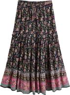 milumia womens vintage floral multicolor 10 women's clothing ~ skirts logo