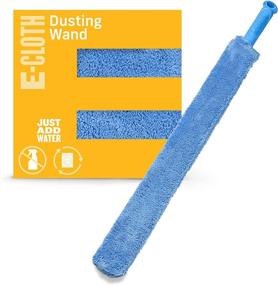 img 4 attached to 🧹 E-Cloth Cleaning &amp; Dusting Wand: Premium Microfiber Dusters for Effective Cleaning, 100 Wash Guarantee, Blue, 1 Pack