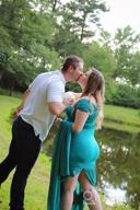 img 1 attached to Gorgeous Off Shoulder Mermaid Gown For Maternity Photo Shoot | ZIUMUDY review by Harry Jenkins