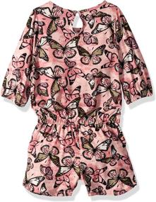 img 1 attached to 👗 One Step Up Little Romper: Stylish Girls' Clothing Collection - Jumpsuits & Rompers