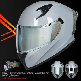 img 3 attached to ILM Motorcycle Helmet Full Face With Pinlock Compatible Clear&Amp Motorcycle & Powersports