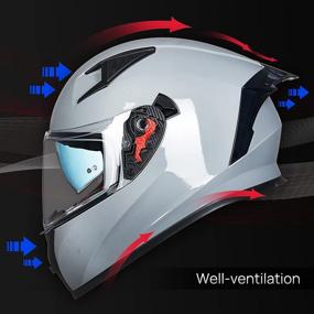 img 1 attached to ILM Motorcycle Helmet Full Face With Pinlock Compatible Clear&Amp Motorcycle & Powersports