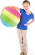 🌈 colorful fun guaranteed! discover the rhode island novelty 18" rainbow ball logo
