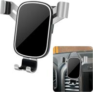 lunqin car phone holder for ford f-150 2018-2021 [suitable for big phones & cases] auto accessories navigation bracket, interior decor, mobile cell mirror phone mount logo