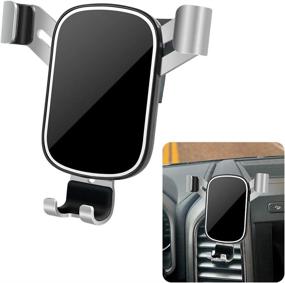 img 4 attached to LUNQIN Car Phone Holder for Ford F-150 2018-2021 [Suitable for Big Phones & Cases] Auto Accessories Navigation Bracket, Interior Decor, Mobile Cell Mirror Phone Mount