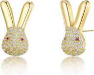 classyzint easter bunny stud earrings for women girls cute funny rabbit head earrings kids jewelry gifts… logo