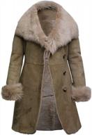 women's genuine leather coat - spanish merino lamb real toscana sheepskin by brandslock logo