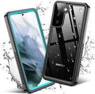 📱 temdan samsung galaxy s21 waterproof case with screen protector - anti-scratch, shockproof, full body protection ip68 for galaxy s21 5g (6.2'') teal logo