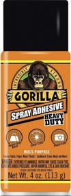 img 4 attached to Gorilla Heavy Duty Multipurpose Spray Adhesive - Clear, 4 Oz Repositionable (1 Pack)
