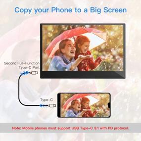 img 3 attached to Eyoyo Touchscreen 1920X1080 Compatible Smartphone 13.3" - Portable, HDMI, IPS, 60Hz - UAEHLXZB0655YG