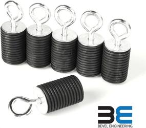 img 4 attached to 🔒 Bevel Engineering Tie Down Anchors: Enhanced ATV Anchors for Polaris Ranger/General - Set of 6, 2" Long Anchors (1 7/16" Diameter Compatible)