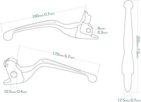 img 1 attached to KiWAV Aluminum Hand Control Brake Clutch Lever Chrome for Harley-Davidson 2014-2016 Touring - High Compatibility & Excellent Quality