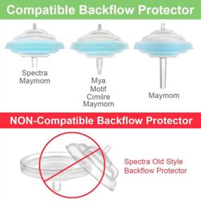 img 3 attached to Maymom Silicone Membrane Compatible With Spectra S1 Spectra S2, 9 Plus Backflow Protector And Maymom Backflow Protectors, Long, Short And Medium (Blue)
