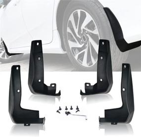 img 4 attached to 🚗 NYZAUTO 10th Gen Honda Civic Mud Flaps Kit - Front and Rear Mud Guards 4-PCS Set