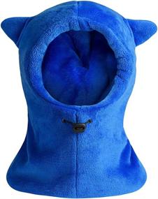 img 4 attached to ❄️ Winter Windproof Balaclava Fleece: Stay Warm with Girls' Accessories for Cold Weather