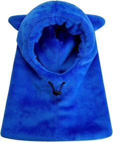 img 2 attached to ❄️ Winter Windproof Balaclava Fleece: Stay Warm with Girls' Accessories for Cold Weather