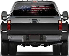 img 4 attached to WILDLAVIE Perforated American Patriotic Decoration Exterior Accessories