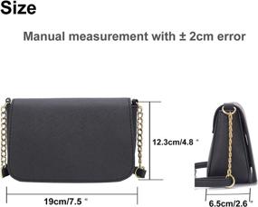 img 2 attached to QUEENSHOW Classic Crossbody Shoulder Handbags Women's Handbags & Wallets via Shoulder Bags