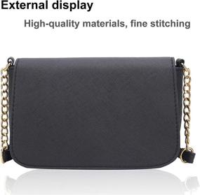 img 1 attached to QUEENSHOW Classic Crossbody Shoulder Handbags Women's Handbags & Wallets via Shoulder Bags