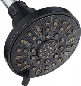 img 4 attached to 6-Setting 4" Oil Rubbed Bronze Shower Head By AquaDance - Anti-Clog Jets, Tool-Free Installation & USA Standard Certified!
