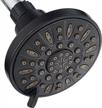 6-setting 4" oil rubbed bronze shower head by aquadance - anti-clog jets, tool-free installation & usa standard certified! logo
