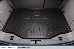 img 3 attached to MAXLINER All-Weather Cargo Liner Floor Mat - Black for Buick Encore 2013-2021 / Chevrolet Trax 2014-2021