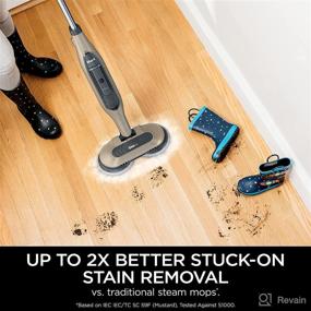 img 2 attached to 🦈 Shark S7001 Mop: Ultimate Hard Floor Cleaning with Scrub, Sanitize, and LED Headlights