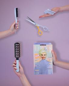 img 2 attached to Cricket It’S All Good Hair Stylist Tools Kit - Professional Salon Haircutting Scissors, Hair Cape, Static Free Vent Hairbrush, Teasing Brush, And Hair Clips Set, But First, Serotonin, Lavender