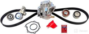 img 2 attached to ⌛ Gates TCKWP304 Engine Timing Belt Kit with Water Pump: Superior Performance and Durability for Optimal Engine Performance