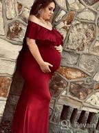 img 1 attached to Stretchy Sleeveless Ruffle Maternity Maxi Dress By Dance Fairy Molliya review by Christine Gatlin