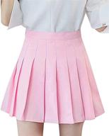 🎾 pleated skater tennis uniforms for girls - waist-enhancing clothing and skirts/skorts logo