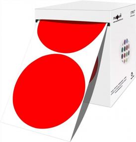 img 4 attached to 500 Red Color-Coded 3 Inch Round Dot Stickers - Perfect For Inventory Labeling & Coding