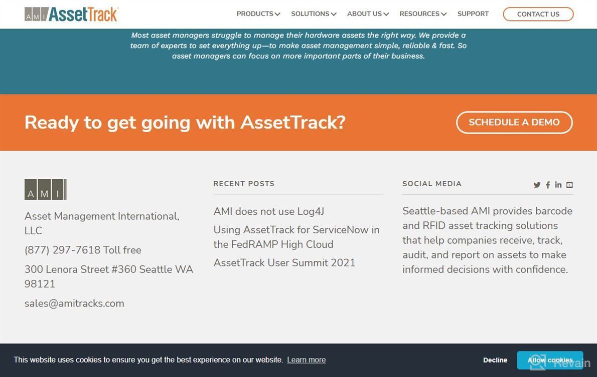 img 1 attached to AssetTrack for ServiceNow review by Sam Simone