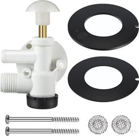 img 4 attached to 🚽 RV Water Valve Assembly Kit with 2Pcs RV Toilet Rubber Seal: Compatible with Dometic Sealand EcoVac Pedal Flush Toilets