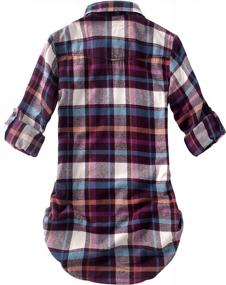 img 3 attached to Match Women'S Long Sleeve Flannel Plaid Shirt