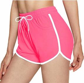 img 2 attached to Stay Cool And Comfortable This Summer With Women'S Quick Dry Beach Shorts Featuring Convenient Pockets