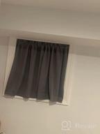 img 1 attached to Blackout Thermal Insulating Small Curtain Tiers 24 Inch Length Rod Pocket 2 Panels 42 Inch Width Bathroom Curtains review by Karina Rodriguez