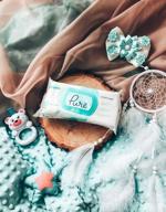 img 1 attached to Pampers Aqua Pure Wipes: Four-Pack for Gentle and Effective Baby Care review by Anastazja Pajk ᠌