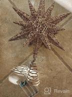 img 1 attached to 🌟 Lewondr Silver Christmas Star Tree Topper with Lights - Battery Powered Bethlehem Star Lighted Xmas Tree Ornament for Indoor Holiday review by Christopher Kumar