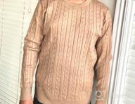 img 1 attached to Stay Stylish With Aimeilgot Men'S Cable Knit Pullover Sweater review by Marcus Hussain